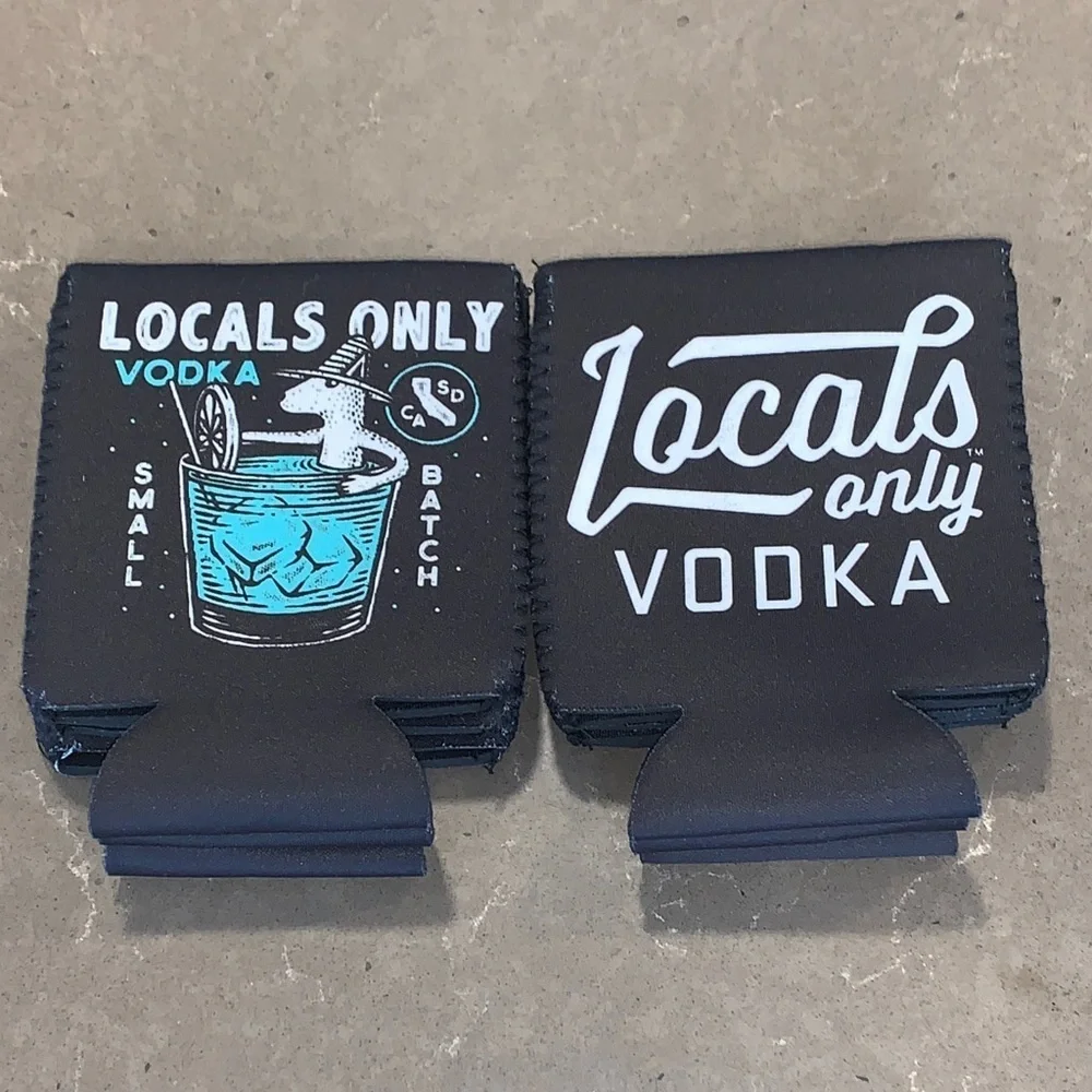 Final $ Lot of 6 NWOT Locals Only Vodka 4” Koozies